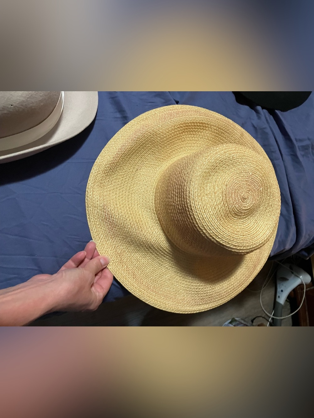 betmar vintage Straw Sun Hat